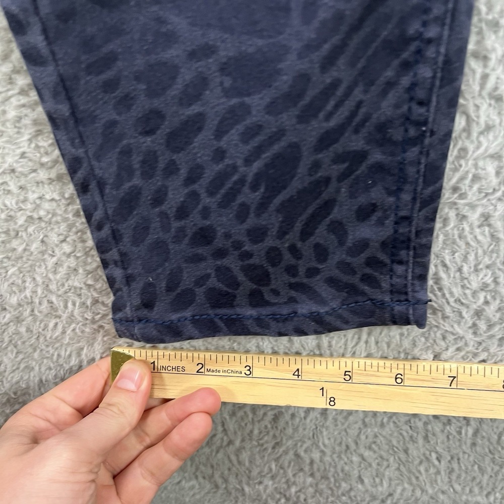 Maurices Jegging Pants Size Small Blue Cheetah Print Denim Stretch Flex NWT - Picture 12 of 13